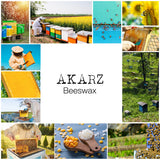 AKARZ Pure Natural Organic Yellow Beeswax Pastilles for DIY Lip Balm, Lotion and Crucial Molding - Chemical Free From Renowned Mura Farm in Turkey