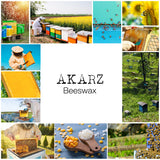 AKARZ Pure Beeswax Pellets - Premium White and Yellow Natural Wax for DIY Crafts