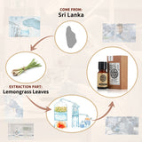 AKARZ Pure Lemongrass Essential Oil - Therapeutic Grade Invigorating Cymbopogon Essence