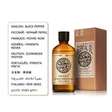 AKARZ Pure Black Pepper Essential Oil - Therapeutic Grade Warming Piper Nigrum Essence