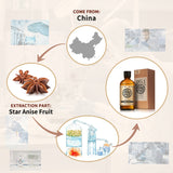 AKARZ Pure Star Anise Essential Oil - Therapeutic Grade Warming Spice Essence