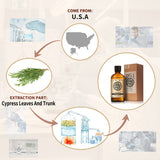 AKARZ Pure Cypress Essential Oil - Therapeutic Grade Grounding Cupressus Essence