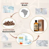 AKARZ Pure Rosewood Essential Oil - Therapeutic Grade Elegant Floral Wood Essence
