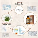 AKARZ Pure Vetiver Essential Oil - Therapeutic Grade Deep Grounding Essence