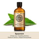 AKARZ Pure Spearmint Essential Oil - Therapeutic Grade Gentle Mentha Spicata Essence