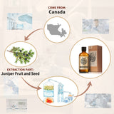 AKARZ Pure Juniper Berry Essential Oil - Therapeutic Grade Purifying Fruit Essence