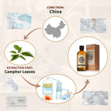 AKARZ Pure Camphor Essential Oil - Therapeutic Grade Cooling Revitalizing Essence
