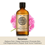 AKARZ Pure Geranium Essential Oil - Therapeutic Grade Balancing Pelargonium Essence