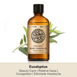 AKARZ Pure Eucalyptus Essential Oil - Therapeutic Grade Clarifying Melaleuca Essence