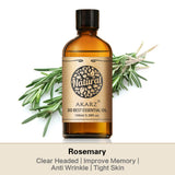 AKARZ Pure Rosemary Essential Oil - Therapeutic Grade Stimulating Rosmarinus Officinalis Essence