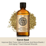 AKARZ Pure Carrot Seed Essential Oil - Therapeutic Grade Skin Revitalizing Essence