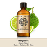 AKARZ Pure Bergamot Essential Oil - Therapeutic Grade Uplifting Citrus Bergamia Essence