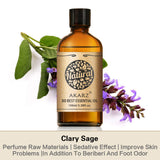AKARZ Pure Clary Sage Essential Oil - Therapeutic Grade Balancing Salvia Sclarea Essence