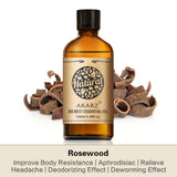 AKARZ Pure Rosewood Essential Oil - Therapeutic Grade Elegant Floral Wood Essence