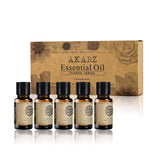 AKARZ Flower Serie 5 Sets Ylang ,Peony,Geranium,Rosemary,Cherry Blossom  Essential Oil 10ml*5