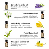AKARZ Pure Essential Oils Gift Set - Flower Series 10 Pack x 10ml Therapeutic Grade Kit
