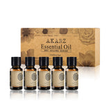 AKARZ Hots Serie 5 Tea Tree,Musk,Patchouli,Peppermint,Rosemary Essential Oil  10ml*5