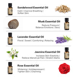 AKARZ Pure Essential Oils Gift Set - Top 10 Pack x 10ml Therapeutic Grade Aromatherapy Kit