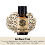 AKARZ Moisturizing Sunflower Seed Oil for Healthy and Youthful Skin - Natural Skin Luster & Anti-Aging - Made in China