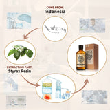 AKARZ Pure Styrax Essential Oil - Therapeutic Grade Grounding Resin Essence