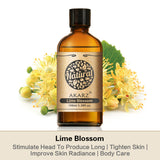 AKARZ Pure Lime Blossom Essential Oil - Therapeutic Grade Soothing Floral Essence