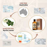 AKARZ Pure Myrtle Essential Oil - Therapeutic Grade Revitalizing Myrtus Essence