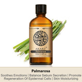 AKARZ Pure Palmarosa Essential Oil - Therapeutic Grade Balancing Floral Grass Essence