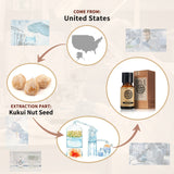 AKARZ DIY Massage Kukui Nut Oil for Improved Dry Skin - 100% Natural and Effective - Made in The United States